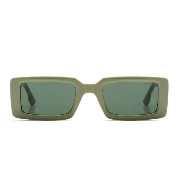 Komono Sunglasses Malick Moss, grün getönte Gläser, front